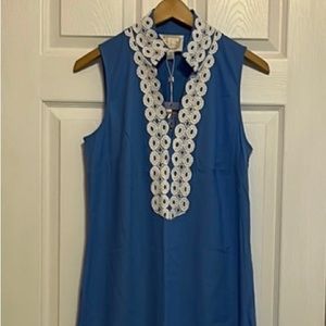 Sail To Sable women’s sleeveless maxi dress, small Marina blue, new with tags